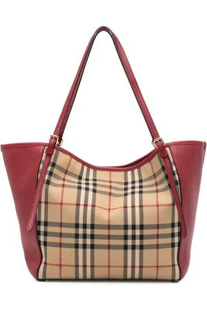 Burberry Borsa tote Haymarket Check piccola in tela Canterbury 2000-2017