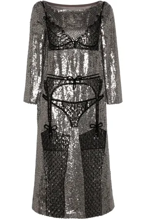 Wiederhoeft Abito midi con paillettes