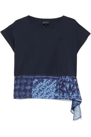 Emporio Armani T-shirt con drappeggio