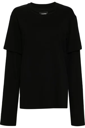 pushBUTTON T-shirt con design a strati