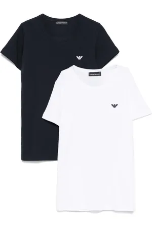 Emporio Armani T-shirt con logo ricamato (2 pezzi)