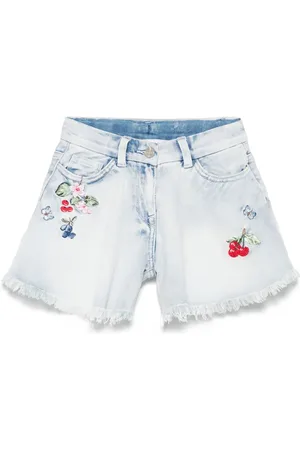MONNALISA Shorts con strass