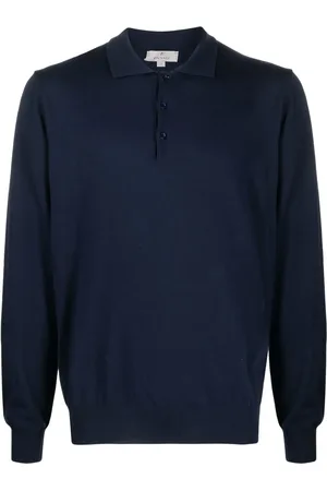CANALI Maglione modello polo a maniche lunghe