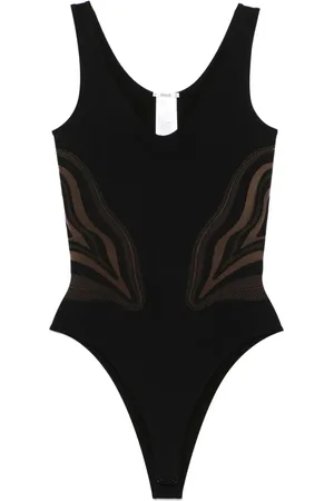 Wolford Body con inserti semi trasparenti