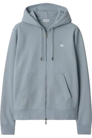 Burberry Felpa Knight Stamp in cotone con zip