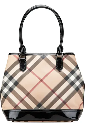 Burberry Borsa tote Supernova Check in tela cerata 2000-2017
