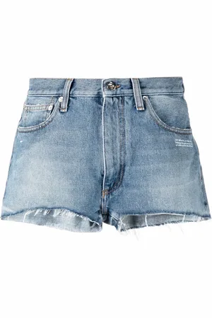 OFF-WHITE Shorts denim con stampa