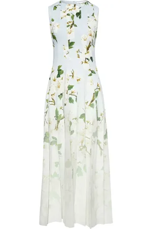 Oscar de la Renta Abito con stampa a fiori