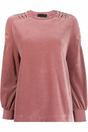 Alberta Ferretti Felpa con dettaglio arricciato