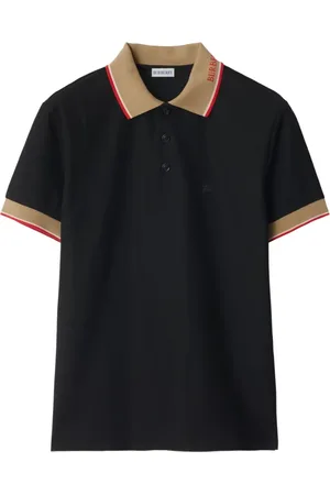 Burberry Polo in cotone con ricamo logo