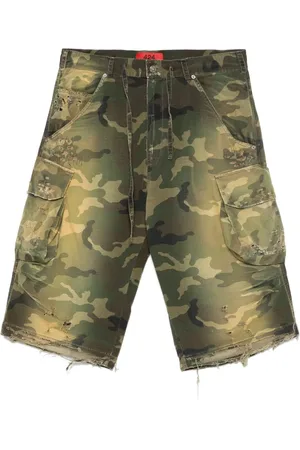 424 FAIRFAX Shorts con stampa camouflage