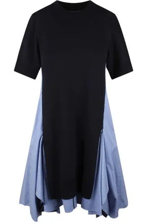 SACAI Abito midi a righe