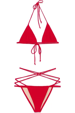 Norma Kamali Set bikini con spalline incrociate