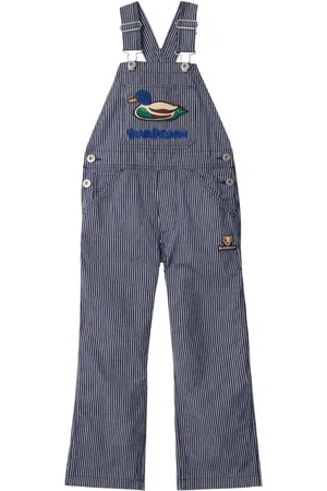 Burberry Salopette denim a righe