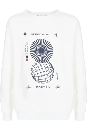 Ports V Felpa ONE PLANET ONE LIFE con stampa