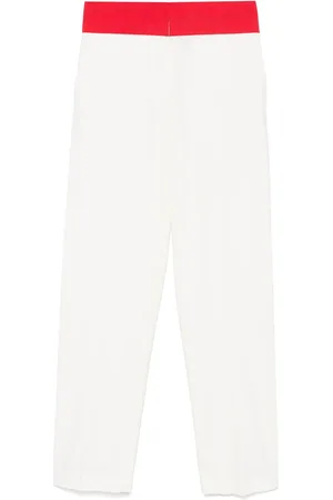 Msgm Pantaloni con fascia a contrasto