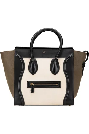 Céline Borsa tote Mini Luggage in tela tricolore 2014