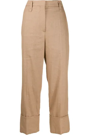 Brunello Cucinelli Pantaloni crop taglio straight
