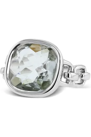 POIRAY Anello Indrani in oro bianco con quarzo anni 2010