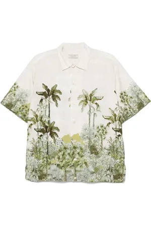 Tintoria Mattei Camicia in cotone con stampa