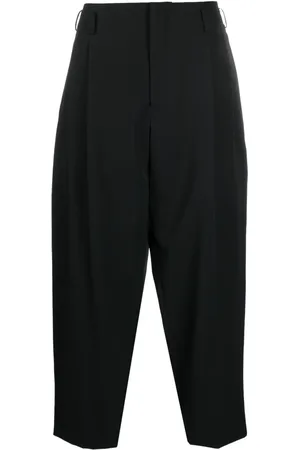 Comme des Garçons Pantaloni crop a gamba ampia