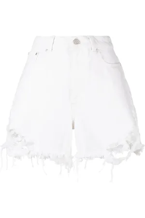 Stella McCartney Shorts denim con effetto vissuto