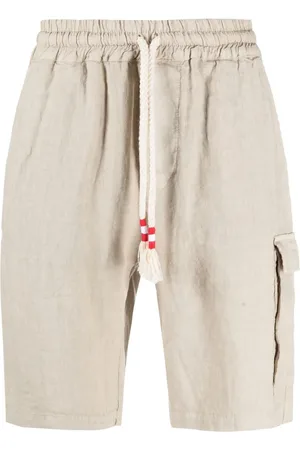 MC2 SAINT BARTH Shorts in lino con coulisse