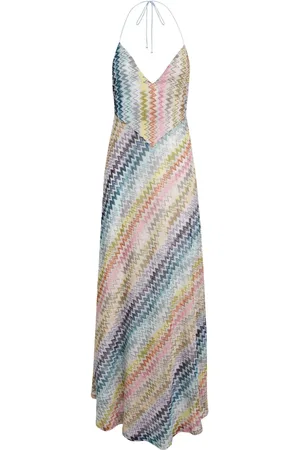 Missoni Abito lungo con motivo a zigzag