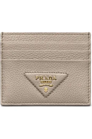 Prada Portacarte con finitura in rilievo