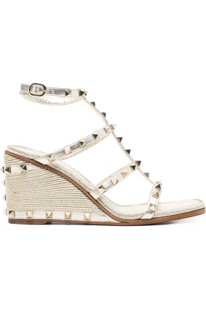 VALENTINO GARAVANI Sandali Rockstud con zeppa 85mm