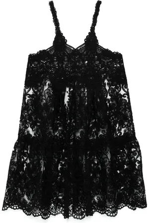 Maurizio Mykonos Abito midi in pizzo