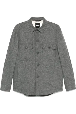 HUGO BOSS Giacca-camicia spazzolata