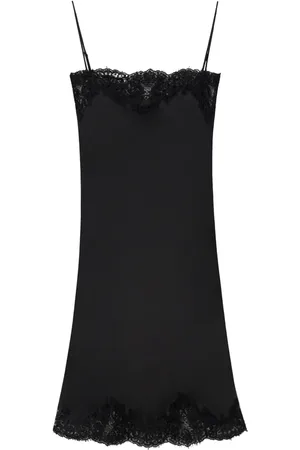 Stella McCartney Abito midi con dettagli in pizzo