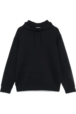 Emporio Armani Felpa con cappuccio e logo