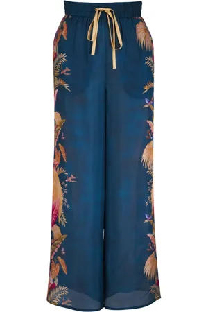 ZIMMERMANN Pantaloni ampi con stampa a fiori