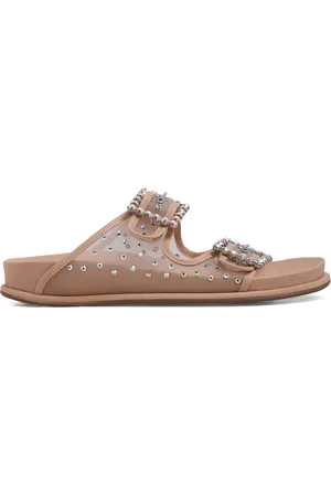 LE SILLA Sandali slides con strass