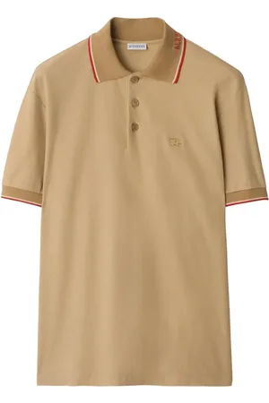 Burberry Polo in cotone con ricamo logo