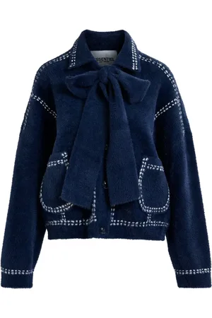 Essentiel Antwerp Cardigan con impunture a contrasto