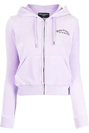 Juicy Couture Felpa Robertson in velluto con cappuccio e zip
