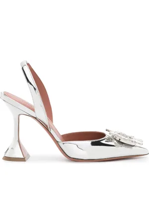 Amina Muaddi Pumps Begum 95mm con cinturino posteriore