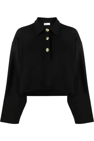 ROSETTA GETTY Polo crop a maniche lunghe