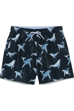 Emporio Armani Costume da bagno con motivo animali marini