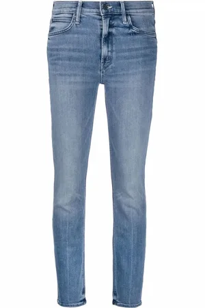 Mother Jeans skinny con effetto schiarito
