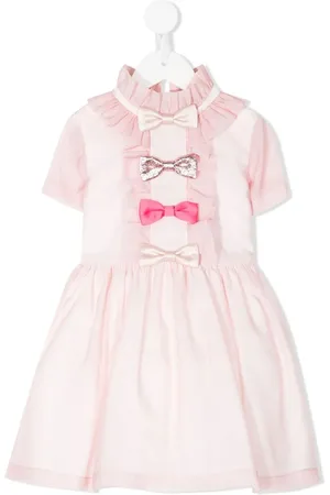 HUCKLEBONES LONDON Abito con fiocco a maniche corte