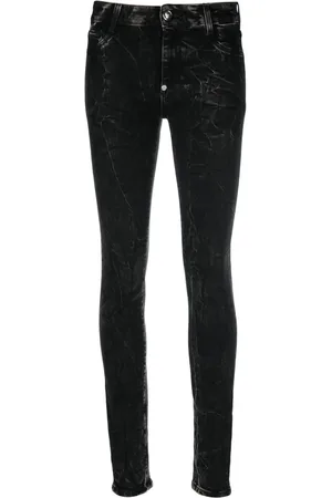 Philipp Plein Jeans skinny con ricamo Skull