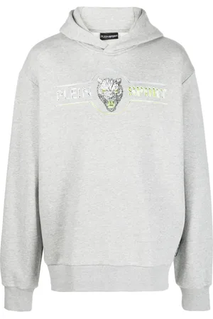 Philipp Plein Felpa Chrome Scratch Edition con cappuccio