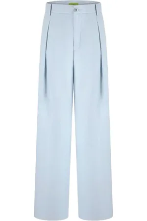 SHANGHAI TANG Pantaloni dritti in lino