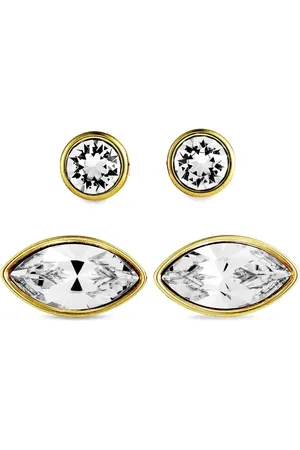 Swarovski Set orecchini Harley in giallo 14 carati