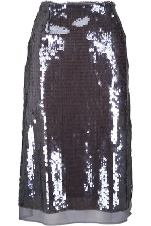 ODEEH Gonna midi con paillettes