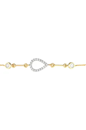 LB Exclusive Bracciale in giallo 14 carati con diamanti